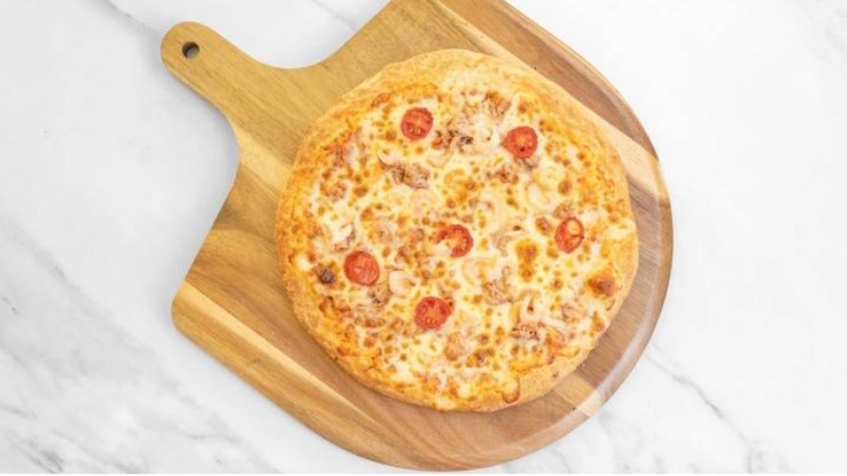Seafood pizza