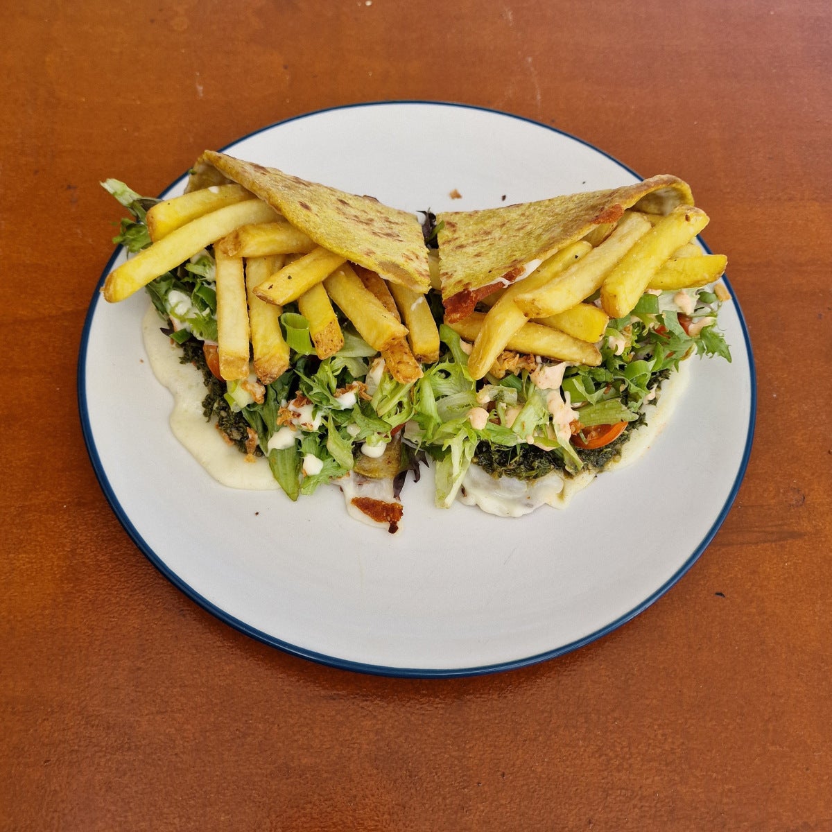 Veg and Fries Piadina