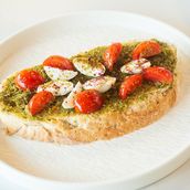 Mediterranean Pesto Caprese Sourdough Toast
