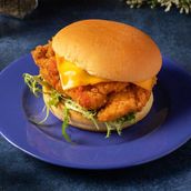 Crunchy Volcano Chicken Burger