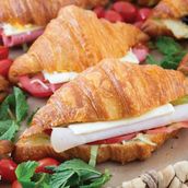 Mixed croissant sandwich tray