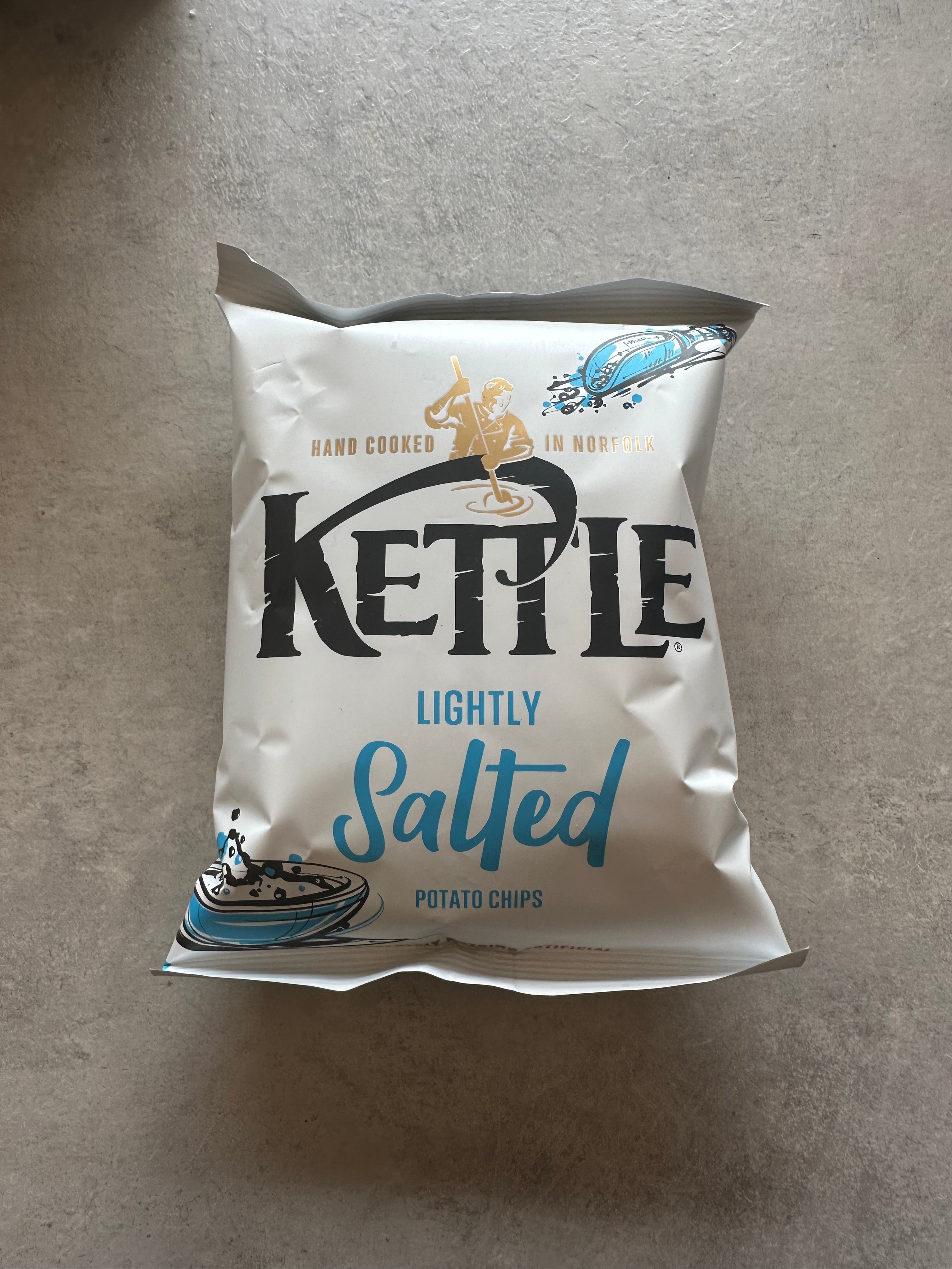 Kettle crisps lightly salted