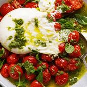 Burrata with Roasted Tomatoes