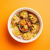 Veg Dumpling Kimchi Bowl