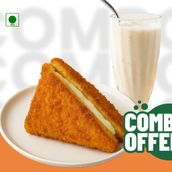 Paneer Bread + Banana Shake