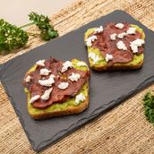 Goat Cheese & Bacon Avocado Toast