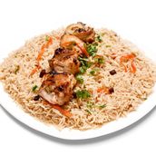 Afghani Pulao With Malai Boti