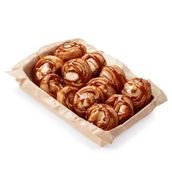 Caramel Cinnamon Rolls with Cream Cheese 12 pcs Pizza dough 8 inch