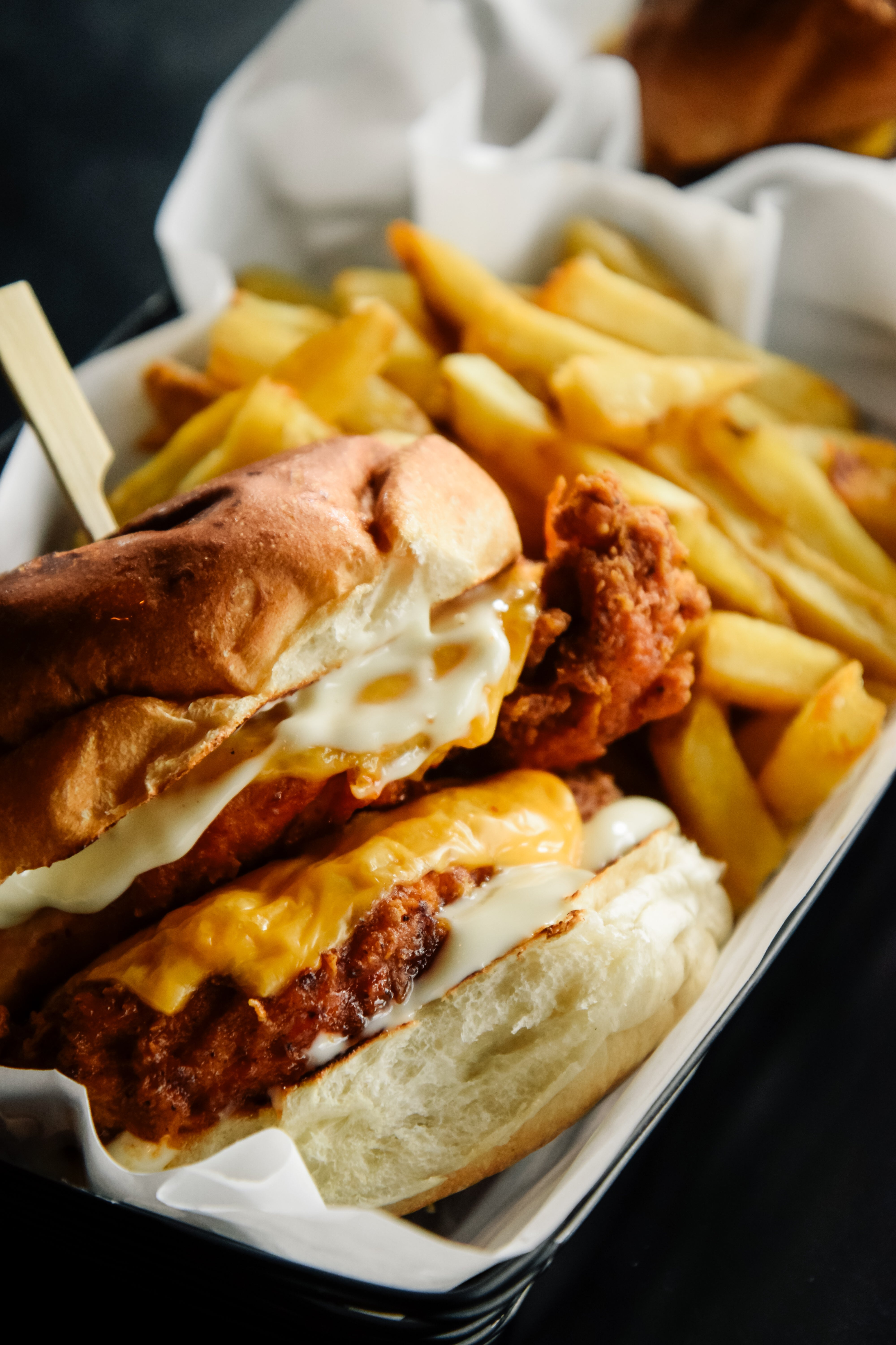 Fried Chicken Burger & House Fries