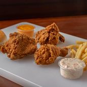 3 Pcs + Fries + Bun + Coleslaw + Hecka Sauce