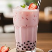 Starwberry bubble tea