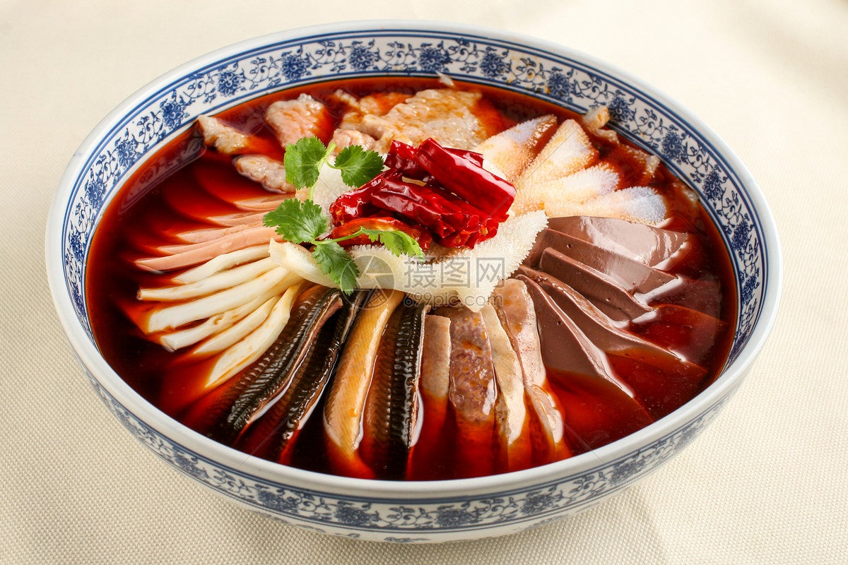 冒鸭血单人套餐 spicy duck single meal with rice