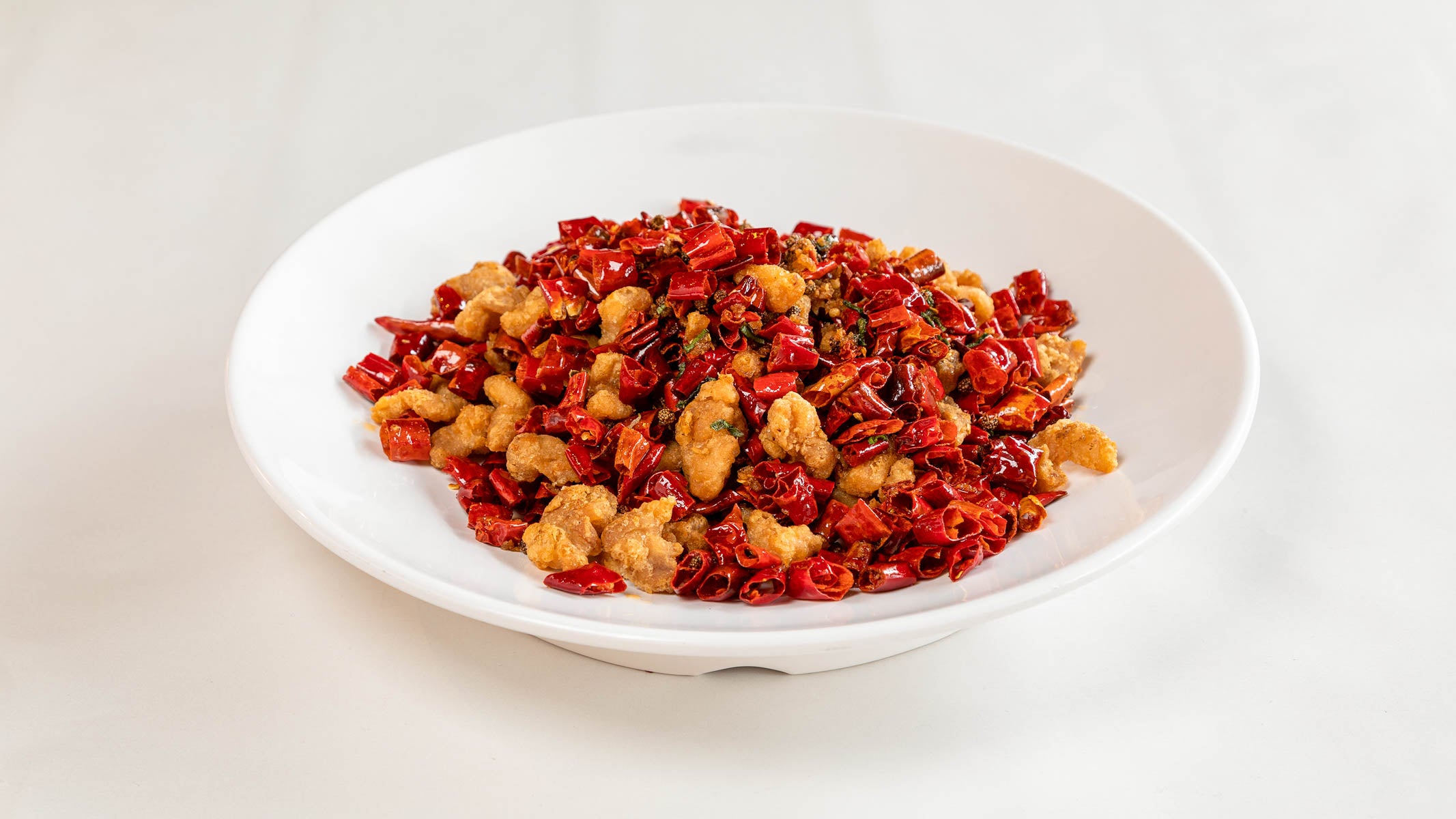 Fragrant Boneless Chicken in a Pile of Chillies (Extra Hot)