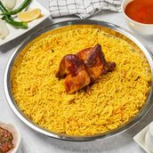 Half Grilled Chicken With Bukhari Rice