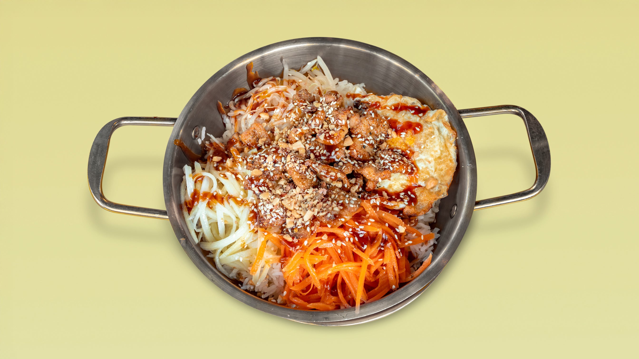 烤五花肉拌饭 Grilled Pork Bibimbap
