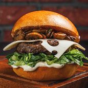 Swiss Mushroom Burger  