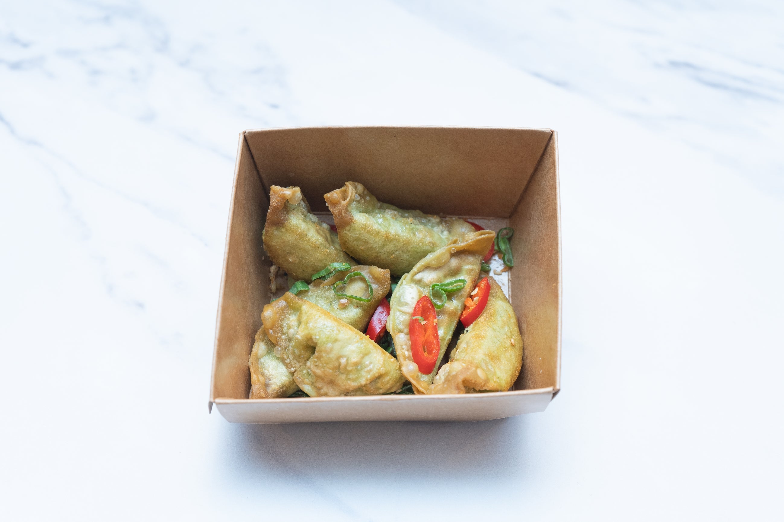 Spinach Vegetable Gyoza (6 pieces)