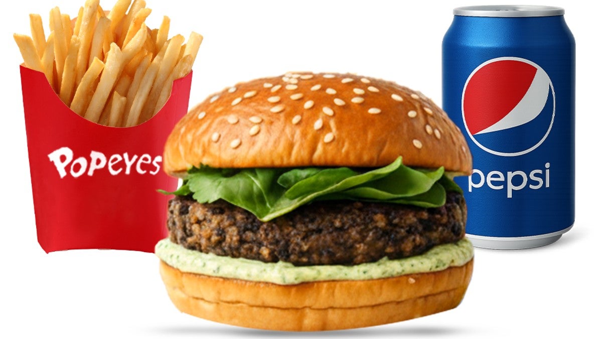 Bean Burger Meal