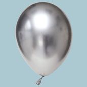 Chrome Silver Helium Balloon