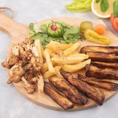 Maqali Platter Of French Fries, Eggplant And Cauliflower