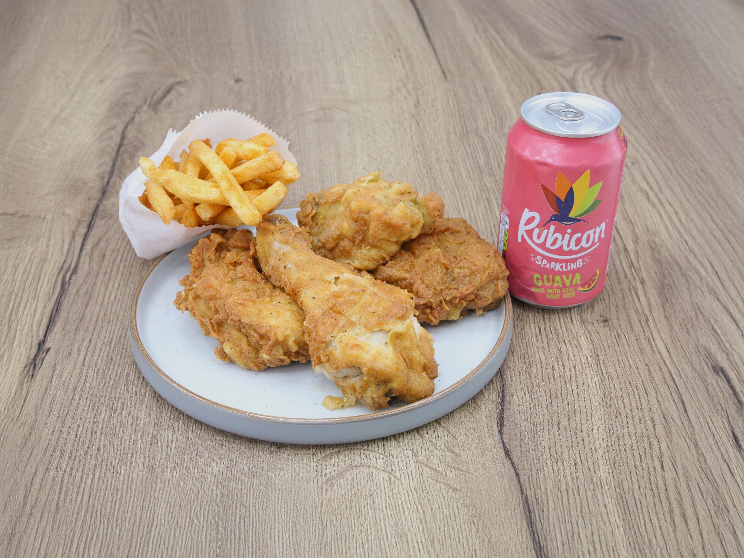 2 Pcs Chicken and 2 Hot Wings Meal