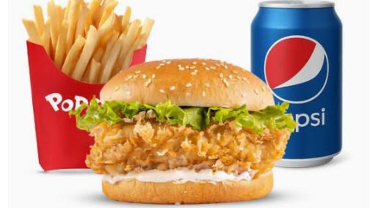 Chicken Fillet Burger Meal