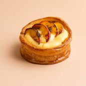 Torched peach danish