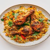 Chicken Fry Biriyani (No Egg)