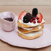 Chloe's Wildberry Pancakes (Vegetarian)