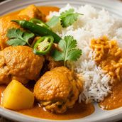 CHICKEN CURRY WITH RICE