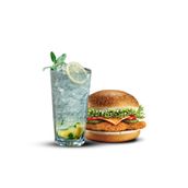 Mojito And Chicken Burger