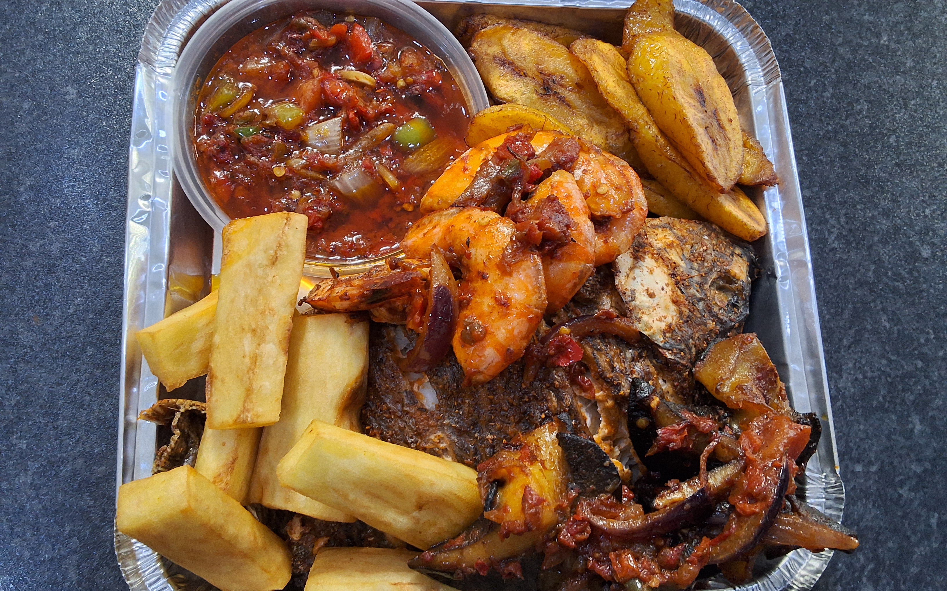 Seafood platter