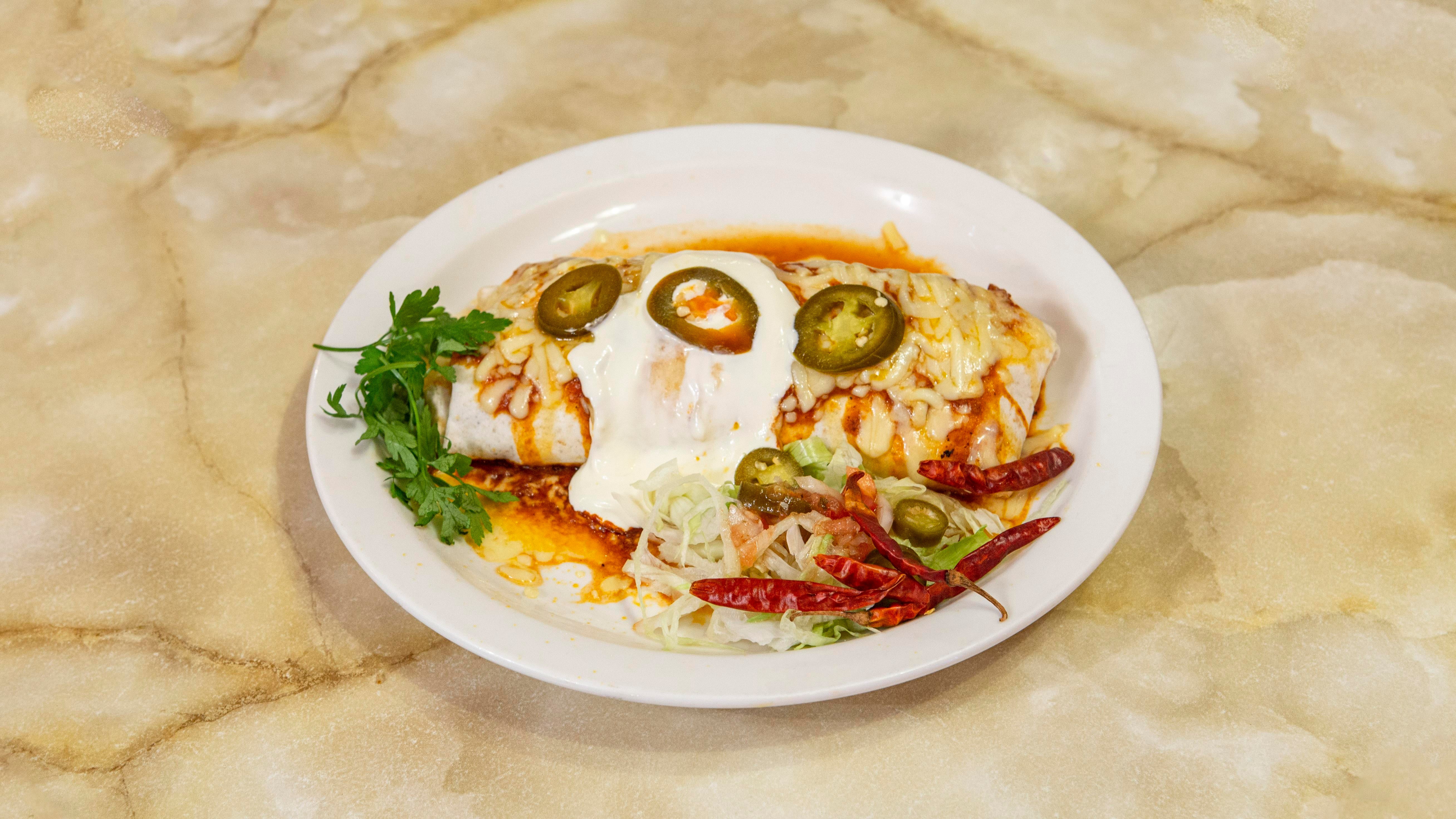 Wet Burrito (Enchilada Sauce)