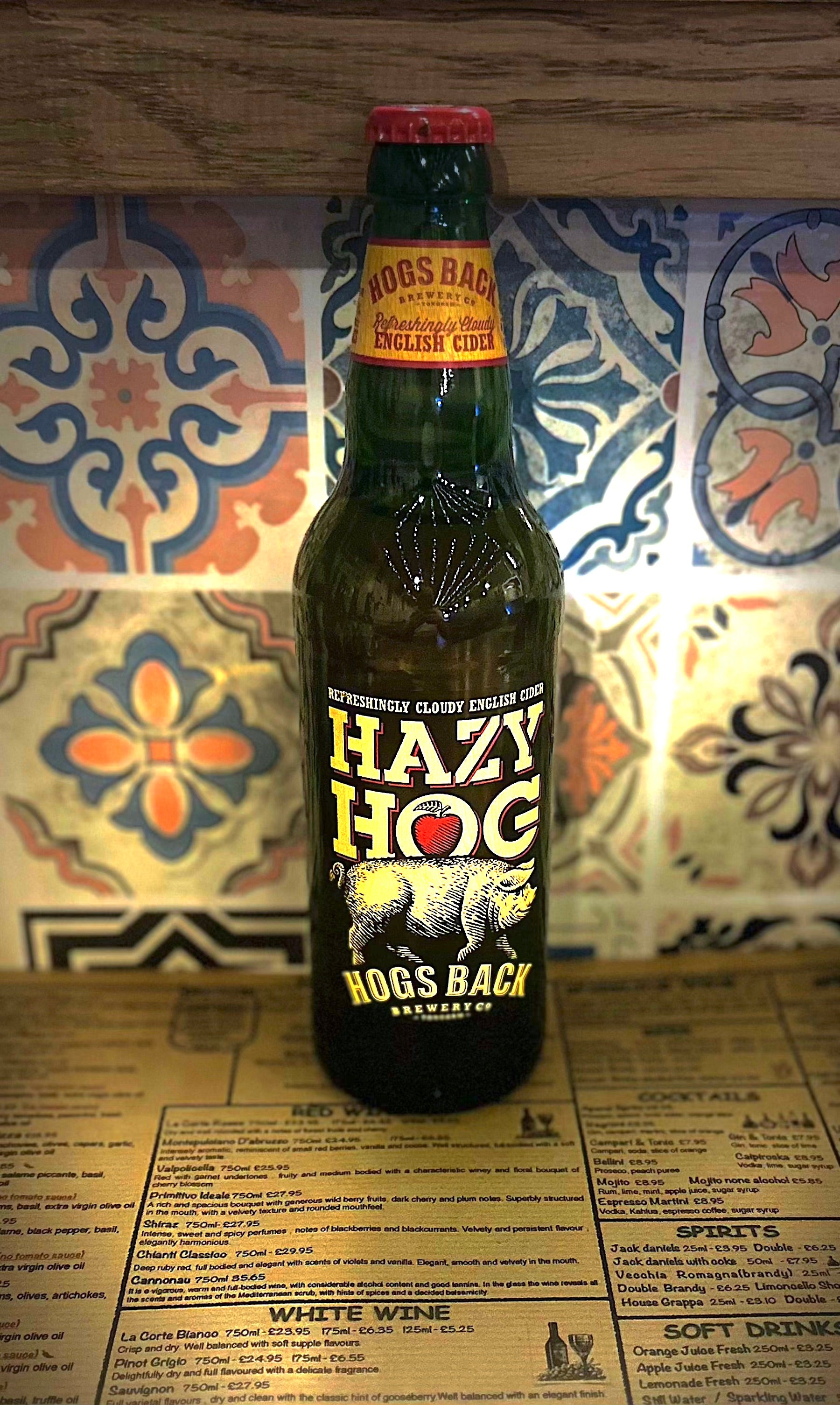 Hazy hog cider 500ml     5%
