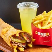Beef Doner Wrap Combo