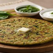 palak paratha