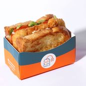 Fried Halloumi Toast Meal