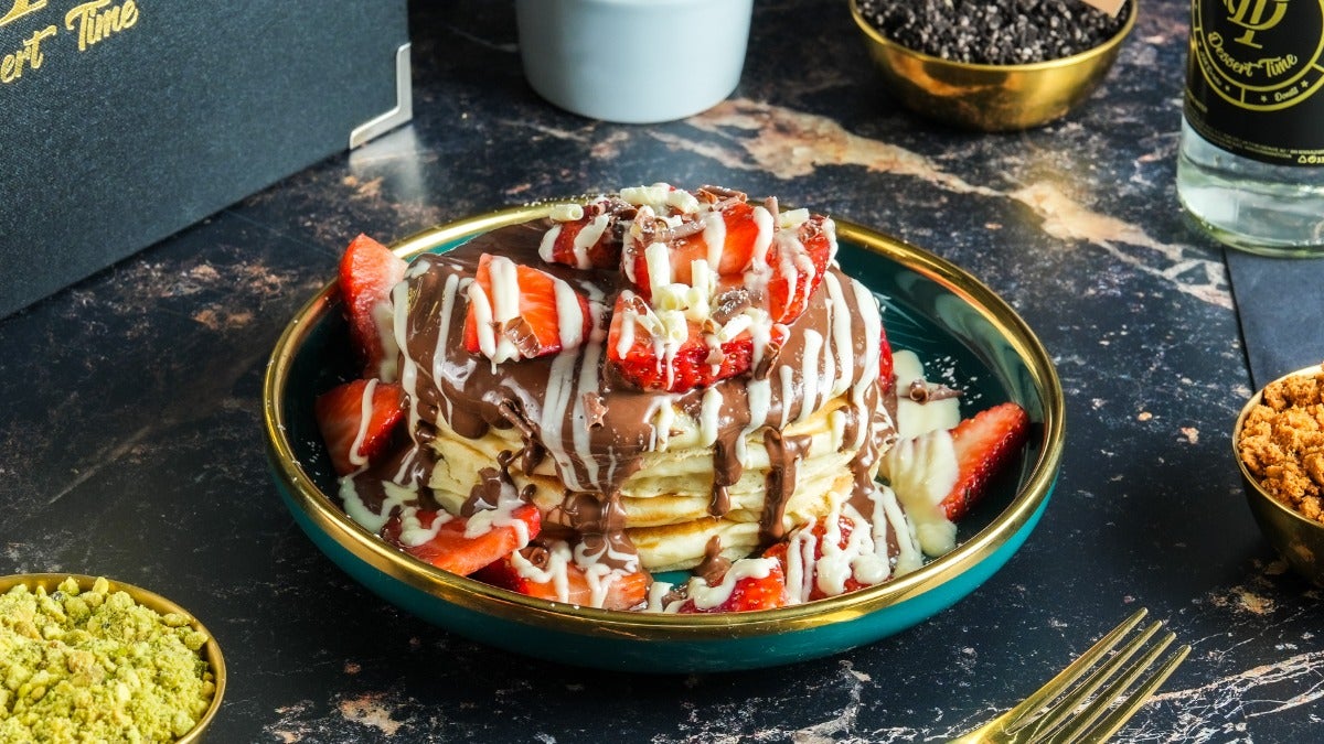 Strawberry Sensation Pancake Stack
