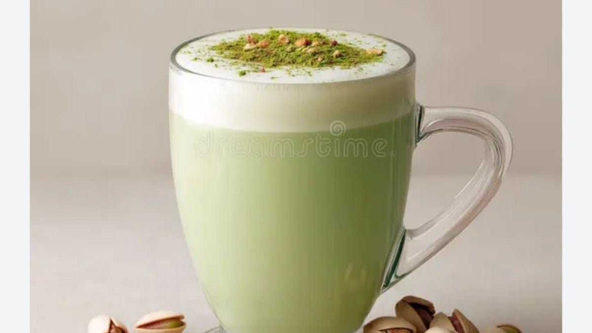 Pistachio latte