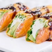 Spring Roll With Salmon (3Pcs)