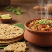 Chana Masala With Paratha