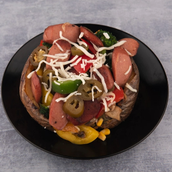 Baked Potato With Hotdog