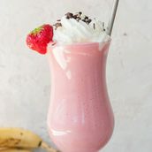Banana, Milk and Strawberry