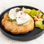 Turkish Simit With Truffle Mushroom