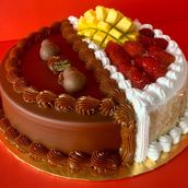 Half and Half Cake