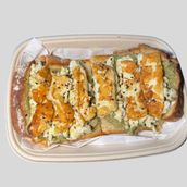 Toast Avo , Halloumi And Scrambled Egg