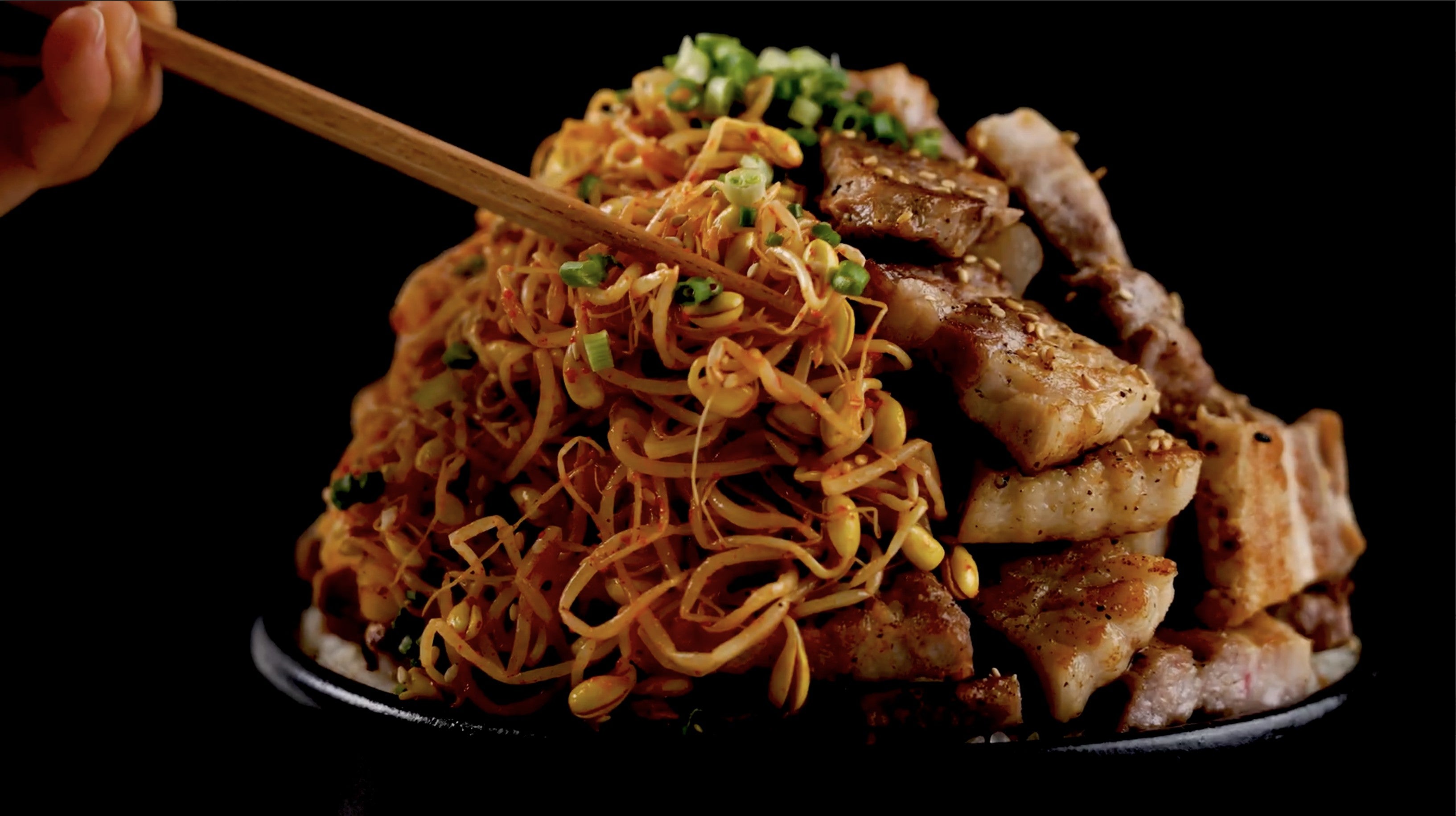 Soybean Sprout Explosion With Rice