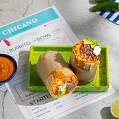 Slow Cooked Lamb Barbacoa Burrito
