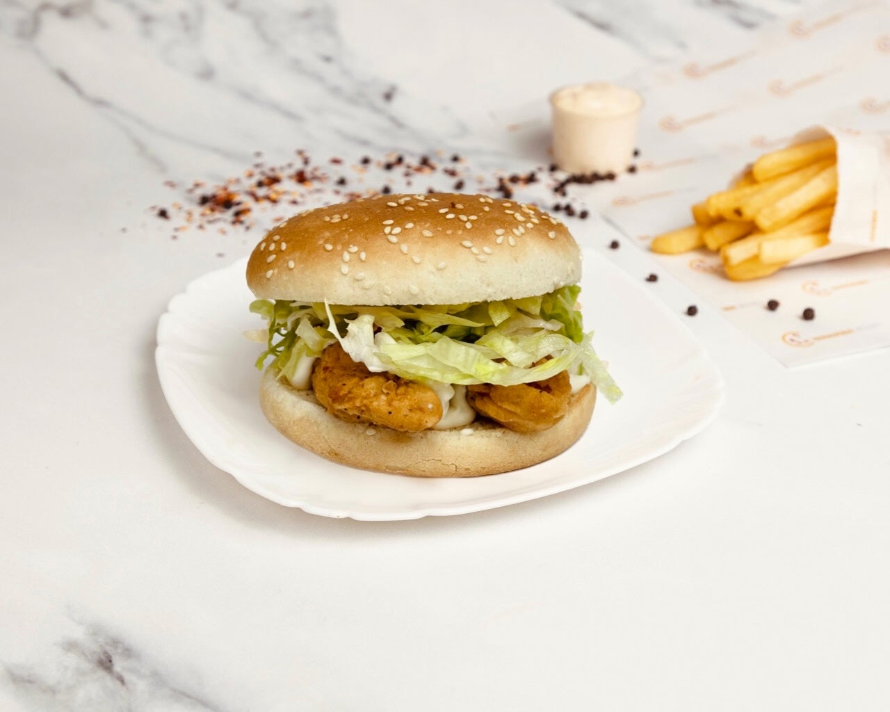 Chicken Strip Burger Meal