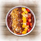 Brownie & Strawberries - Acai Puree